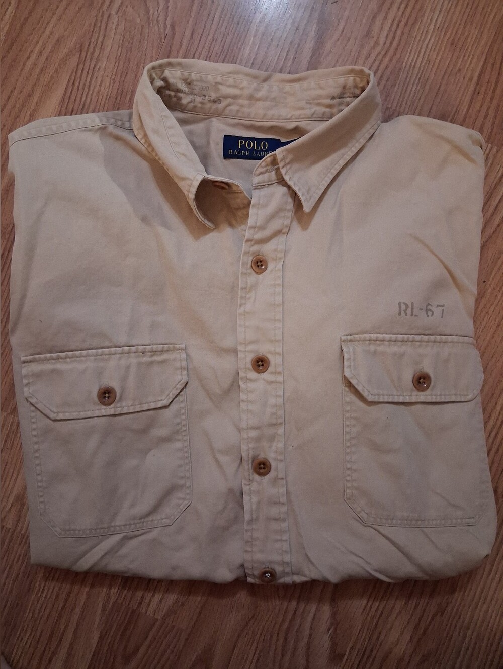 POLO RALPH LAUREN Military Inspired Utility Button Down Shirt.  Mens. Size XL. - Picture 4 of 9
